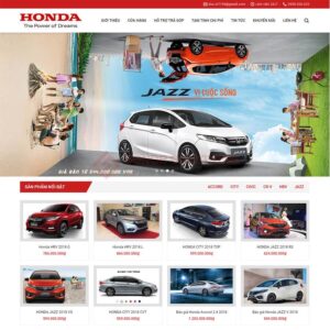 Mau Web Ban Xe Honda 03
