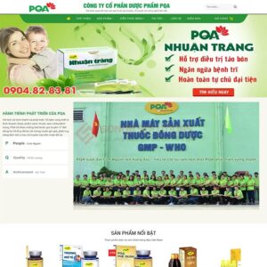 Mau Web Cong Ty Duoc Pham