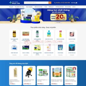 Mau Web Nha Thuoc Chuyen Nghiep
