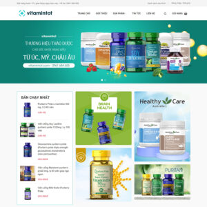 Mau Web Ban Vitamin Thuc Pham Chuc Nang