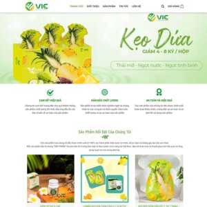 Mẫu website thực phẩm chức năng 17
