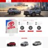 Mẫu website bán ô tô Toyota