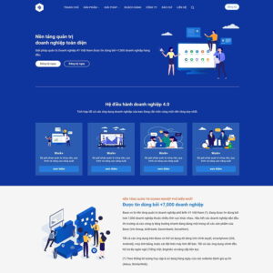 Mẫu website bán phần mềm doanh nghiệp