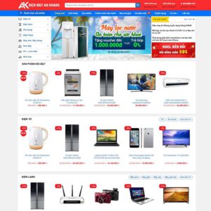 Mẫu website điện máy 07