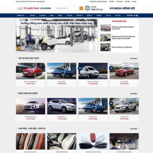 Mẫu website bán xe Hyundai 02