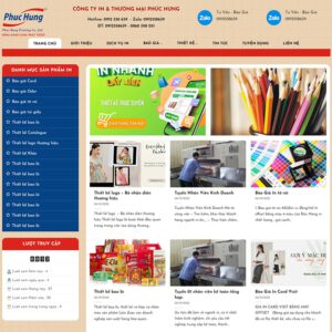 Mẫu website công ty in ấn 03