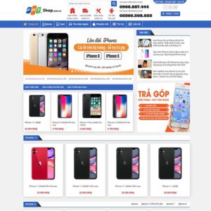 Mẫu website bán iphone
