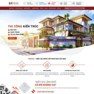 Mẫu website kiến trúc 05