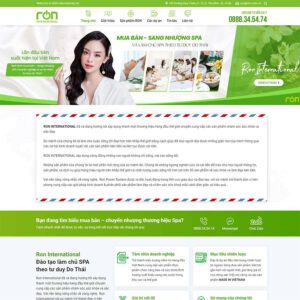 Mẫu website nhượng quyền spa