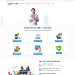 Mẫu website dịch vụ vay tiền 02