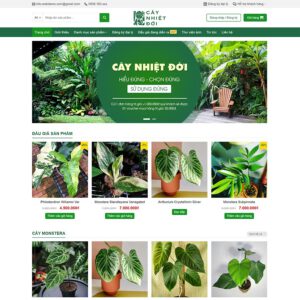 Mẫu website bán cây xanh 02