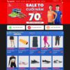 Mẫu website bán giày dép, đồ thể thao