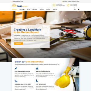 Mẫu website giới thiệu công ty xây dựng 02