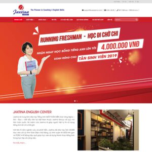 Mẫu website trung tâm học tiếng anh