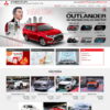 Mẫu website bán ô tô Misubishi 02
