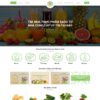 Mẫu website nông sản 03