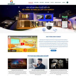 Mẫu website nhà thông minh, smarthome 01