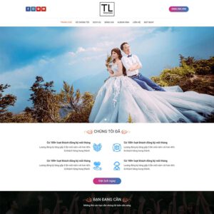 Mẫu website dịch vụ studio, chụp ảnh cưới 05
