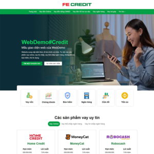 Mẫu website vay vốn, tài chính 03