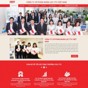 Mẫu website xuất khẩu lao động 08