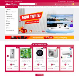 Mẫu website điện máy 08