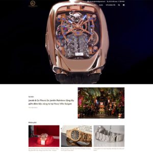 Mẫu website bán đồng hồ cao cấp 02