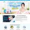 Mẫu website gia công mỹ phẩm