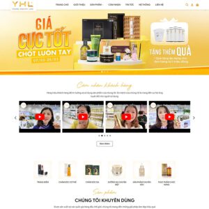 Mẫu website mỹ phẩm 14