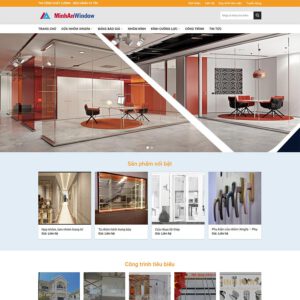 Mẫu website công ty nhôm kính 03