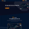 Mẫu website giới thiệu sàn giao dịch BO