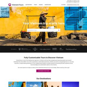 Mẫu website du lịch 18
