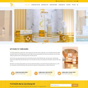 Mẫu website mỹ phẩm 17