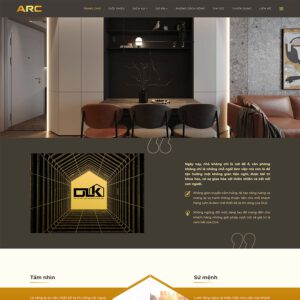 Mẫu website nội thất 36