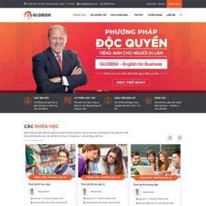 Mẫu website trung tâm học tiếng anh 02