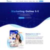 Mẫu website landing page tư vấn marketing online