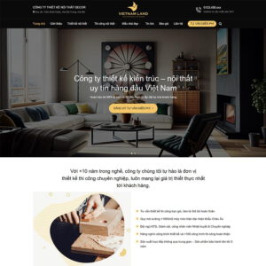 Mẫu website nội thất 40
