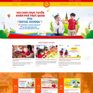 Mẫu website trường mầm non