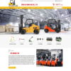 Mẫu website bán xe và thiết bị nâng hàng hóa