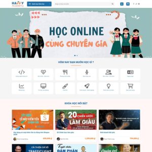 Mẫu website bán khóa học
