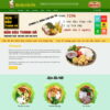 Mẫu website quán bún đậu mắm tôm