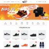 Mẫu website bán giày thể thao