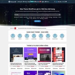 Mẫu website mua bán theme, plugin 02
