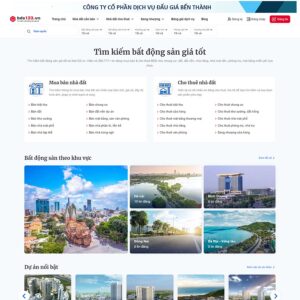 Mẫu website bất động sản rao vặt, đăng tin