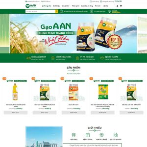 Mẫu website công ty bán gạo