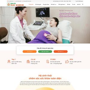 Mẫu website bệnh viện phụ sản