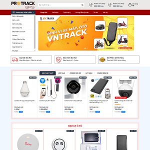Mẫu website thiết bị định vị và giám sát
