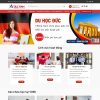 Mẫu website đào tạo, du học Đức