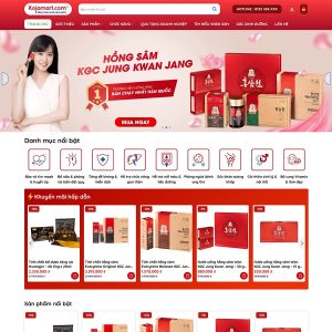 Mẫu website bán nhân sâm 02