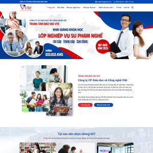 Mẫu website trường dạy nghề 02